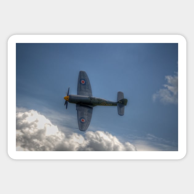 Hawker Sea Fury Pass Sticker by Nigdaw